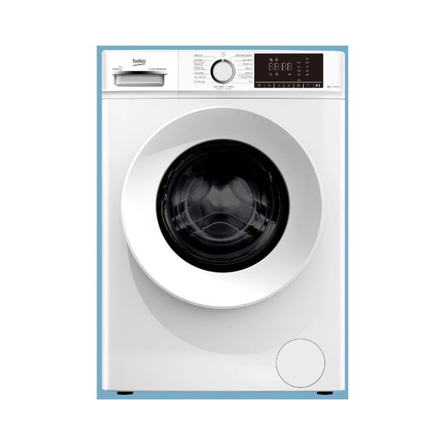 Lavadora Beko B1xw862wspt 8kg 1200rpm Blanco 60cms Display Digital Clase A 15 Prog Motor Inverter Funcion Water Mode