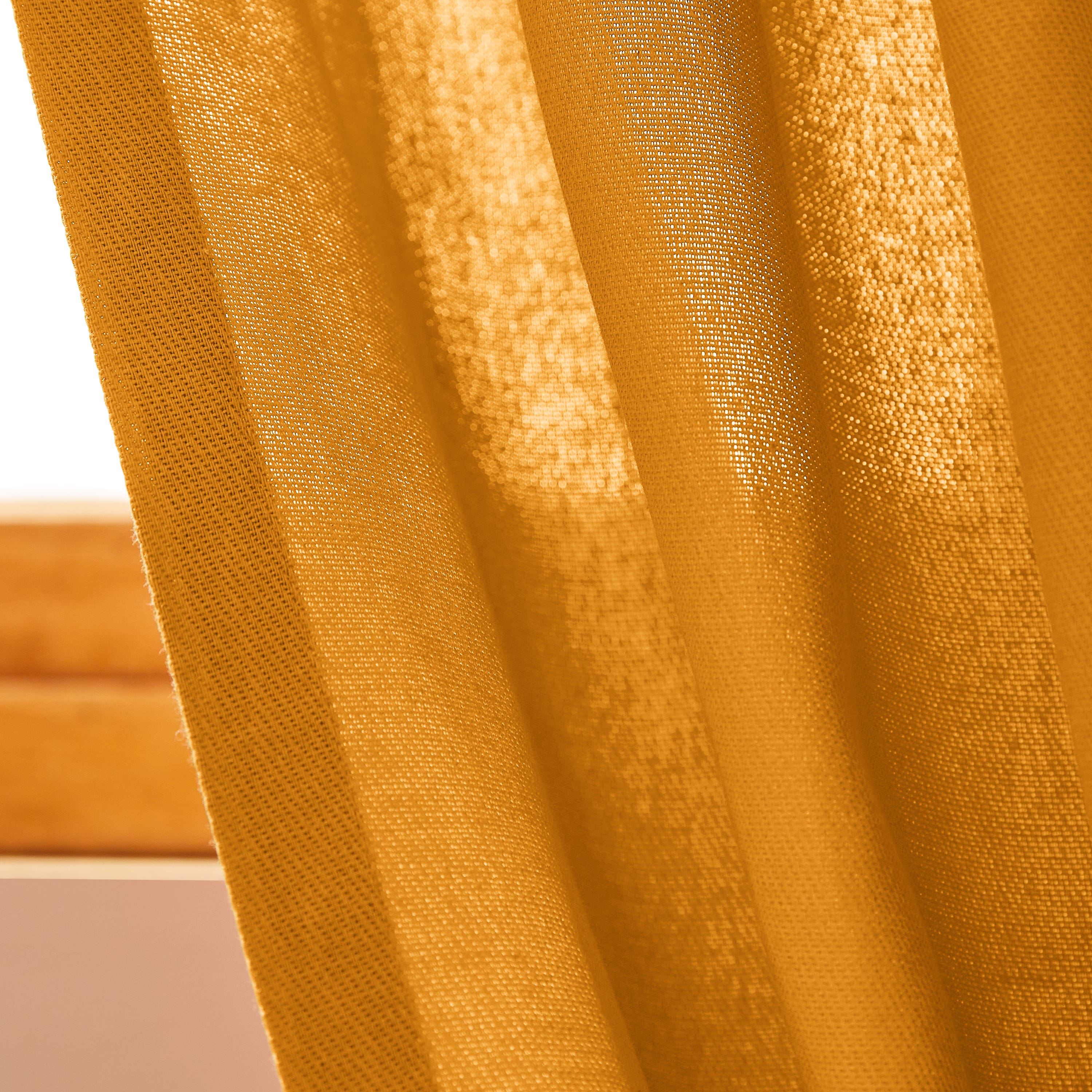 Tenda filtrante KALPE - L.200 x H.280 cm - Cotone - Giallo - 8