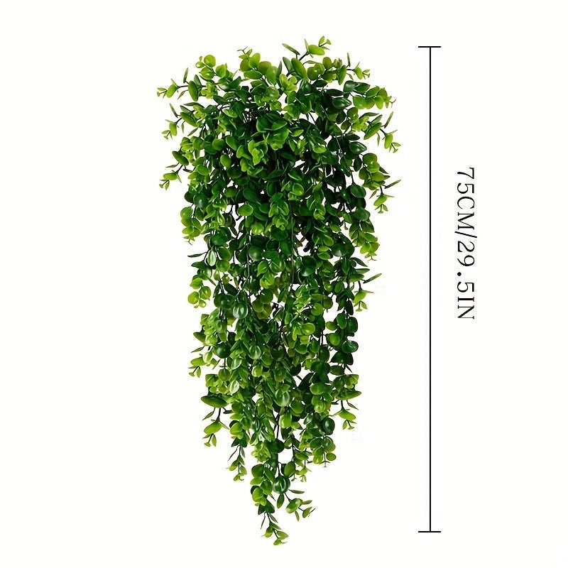 OBOSOE Juego de 4 plantas artificiales con forma de araña, enredaderas de hiedra de 75 cm, resistentes a los rayos UV, para dormitorios - 3
