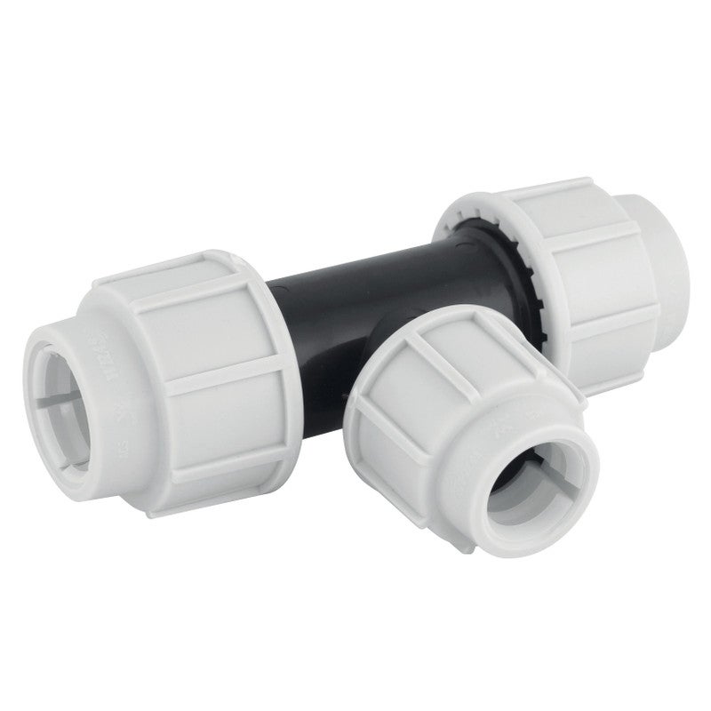 Raccord Té Polypropylène 25mm RIEGOLUX - Pour Arrosage Enterré | Étanchéité Parfaite