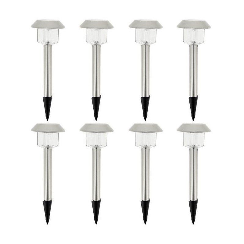 8 słupków słonecznych do zamontowania ALESIA H39cm