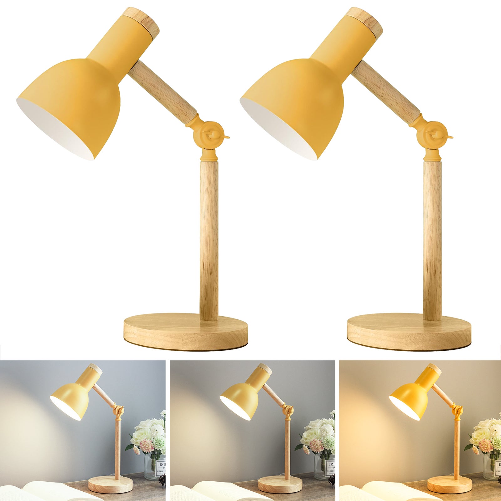 MLWSKERTY Support de lampe de bureau en alliage d'aluminium