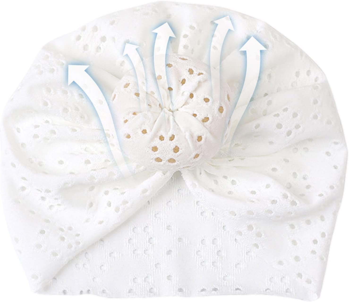 Lot De 5 Turbans Chapeaux Bébé Fille Avec Noeud - Bonnets Mignons Pour Nouveau-Né 3-24 Mois