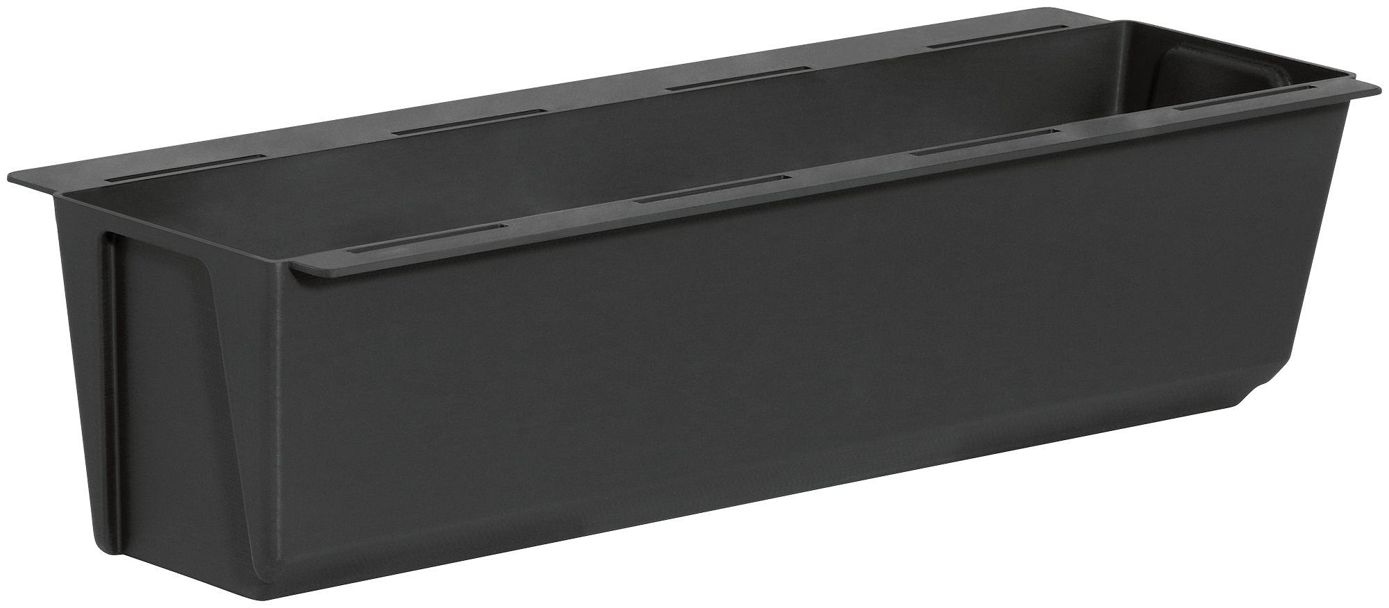 Doniczka na paletę Easy 37 cm antracyt, na kwietnik z europalety lub płotu, Geli