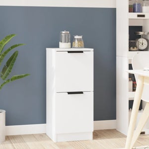 Maison Exclusive - Credenza Bianco Lucido 60x35x70 Cm In Legno Multistrato 88185929