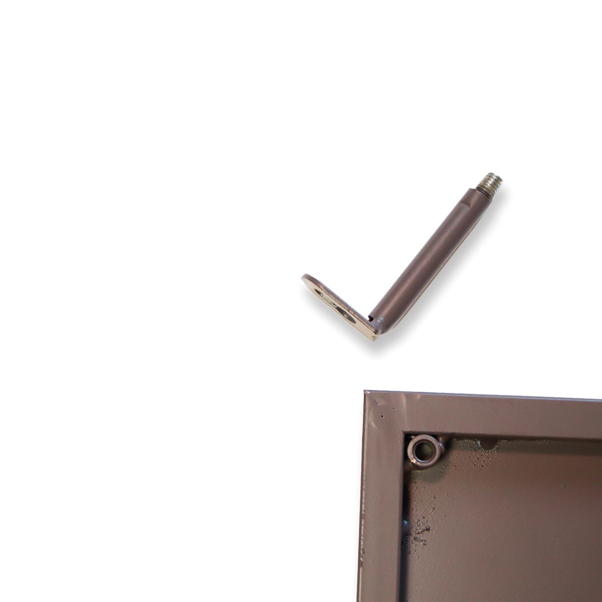 Panneau fixe décoratif Athea en acier gris 150x60 cm - 5