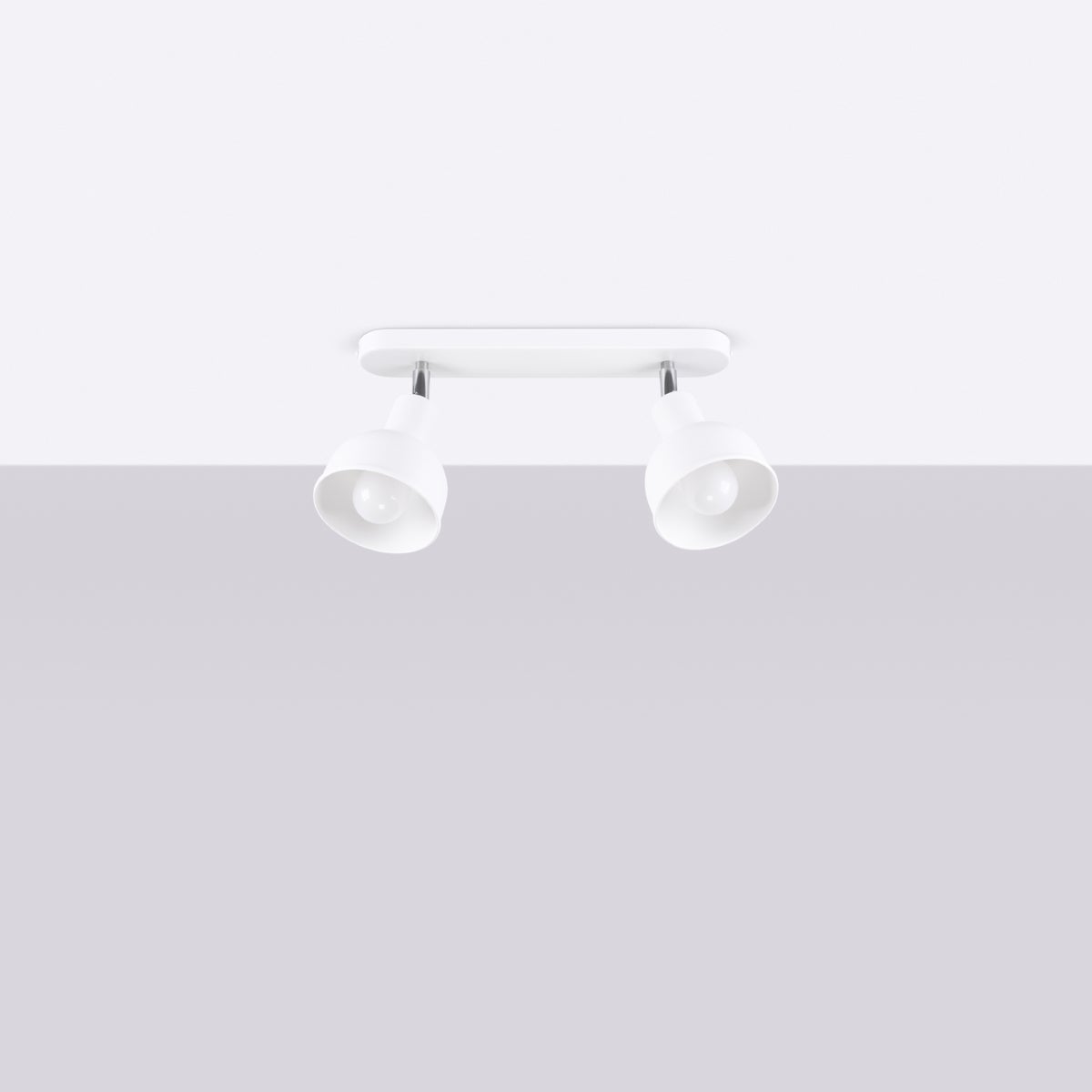 Plafon ZENDA 2 biały LED 4000K - 47x24x18.5cm Sollux