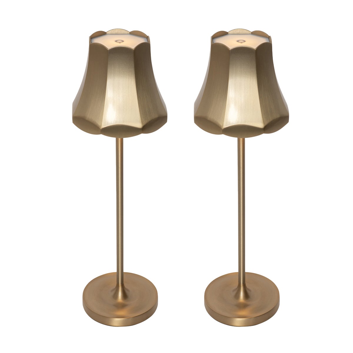 Klighten Lot De 2 Lampes De Table LED Dimmable Rechargeables - Aluminium Avec USB-C, Lumière Chaude 3000K, IP54, Noir