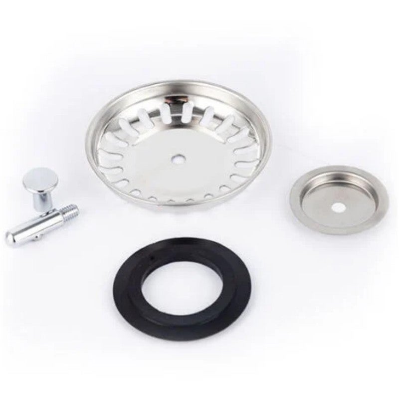 Panier Pour Bonde d'Évier de Cuisine 80 mm - Crépine Universelle Acier Inoxydable, Bouchon Panier Pop-Up, - Lavable Lave-vaisselle, Ne se Bouche - 3