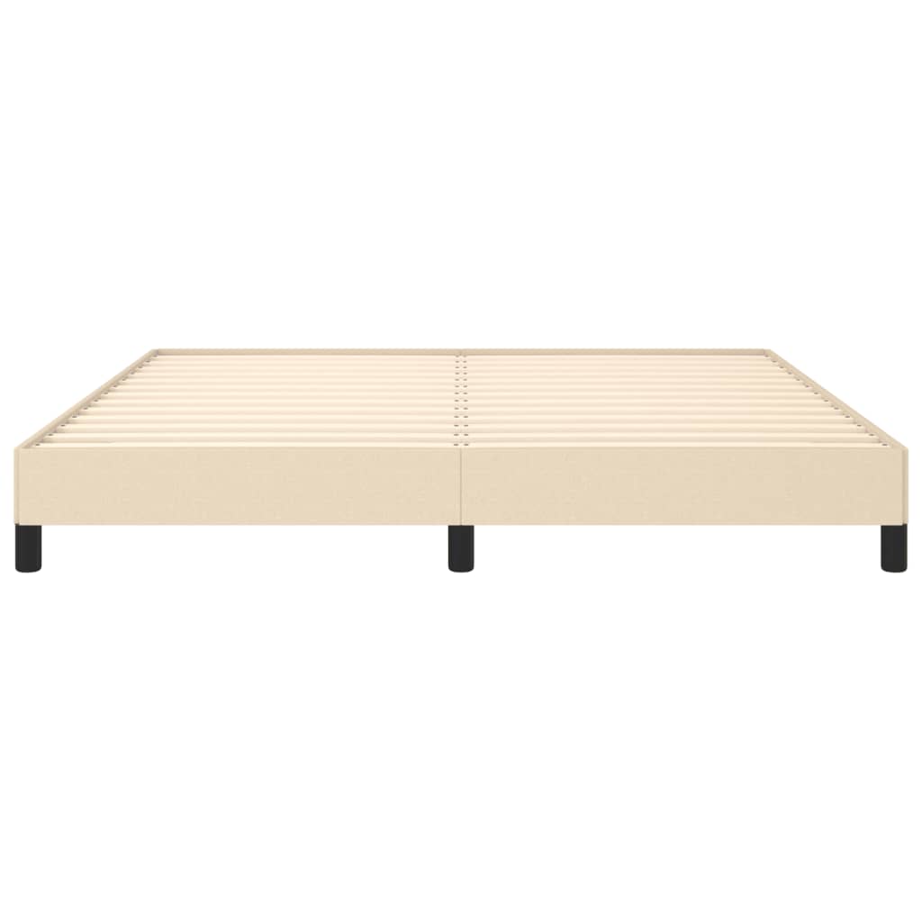 Cadre de lit sans matelas crème 180 x 200 cm en tissu - 5