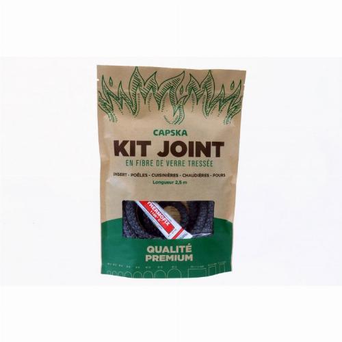 Joint rond tressé ø 7 mm x 2.5 m + colle