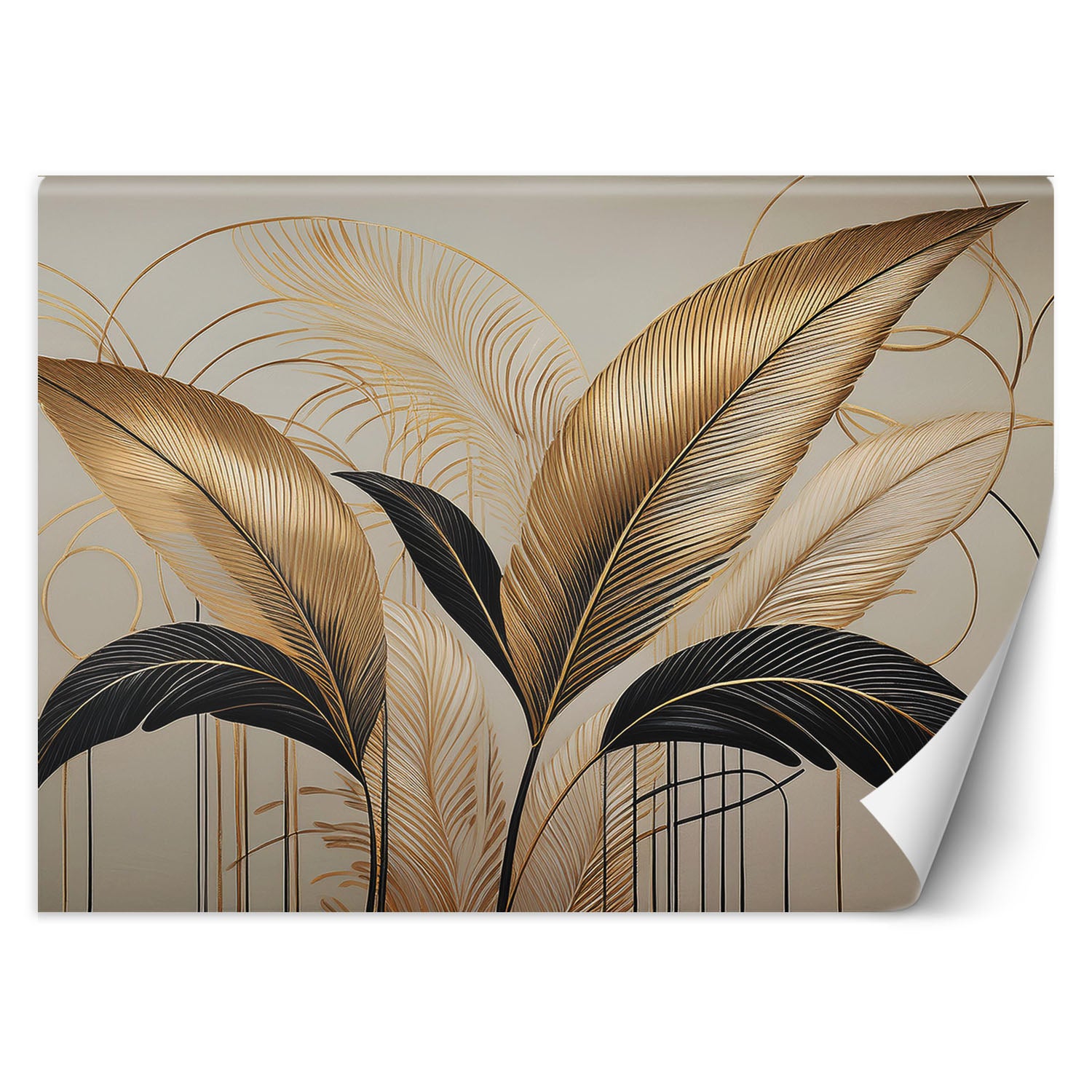 Fototapeta, Liście Boho Botanika 400x280