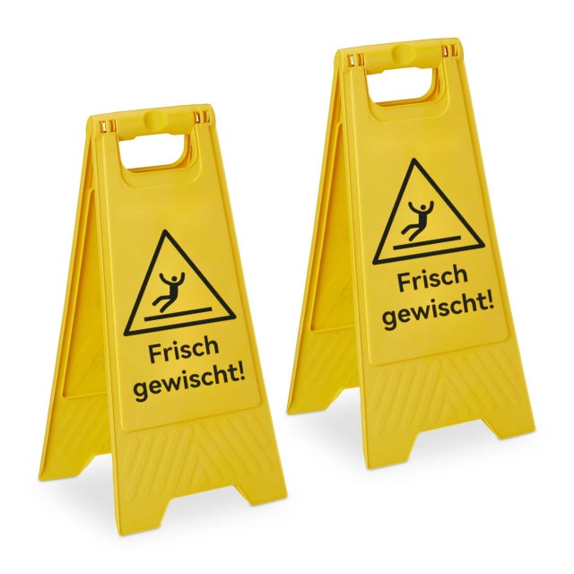 5 Mini Cartelli Pavimento Bagnato Per Casa Delle Bambole – In Lega Di Zinco, 2,6x1,5 Cm, Gioco Di Ruolo - 4
