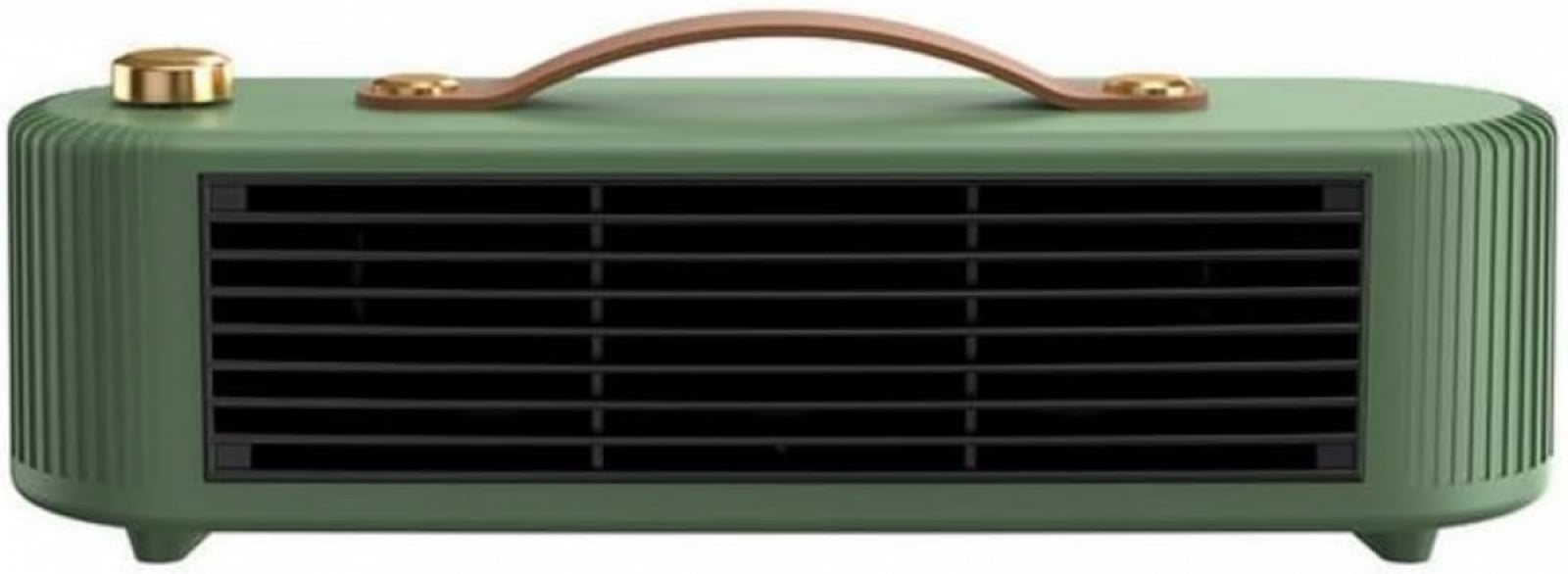 Przenośny ceramiczny grzejnik termowentylacyjny 800 W, termostat łazienkowy, zabezpieczenie przed przegrzaniem i przelaniem, zielony