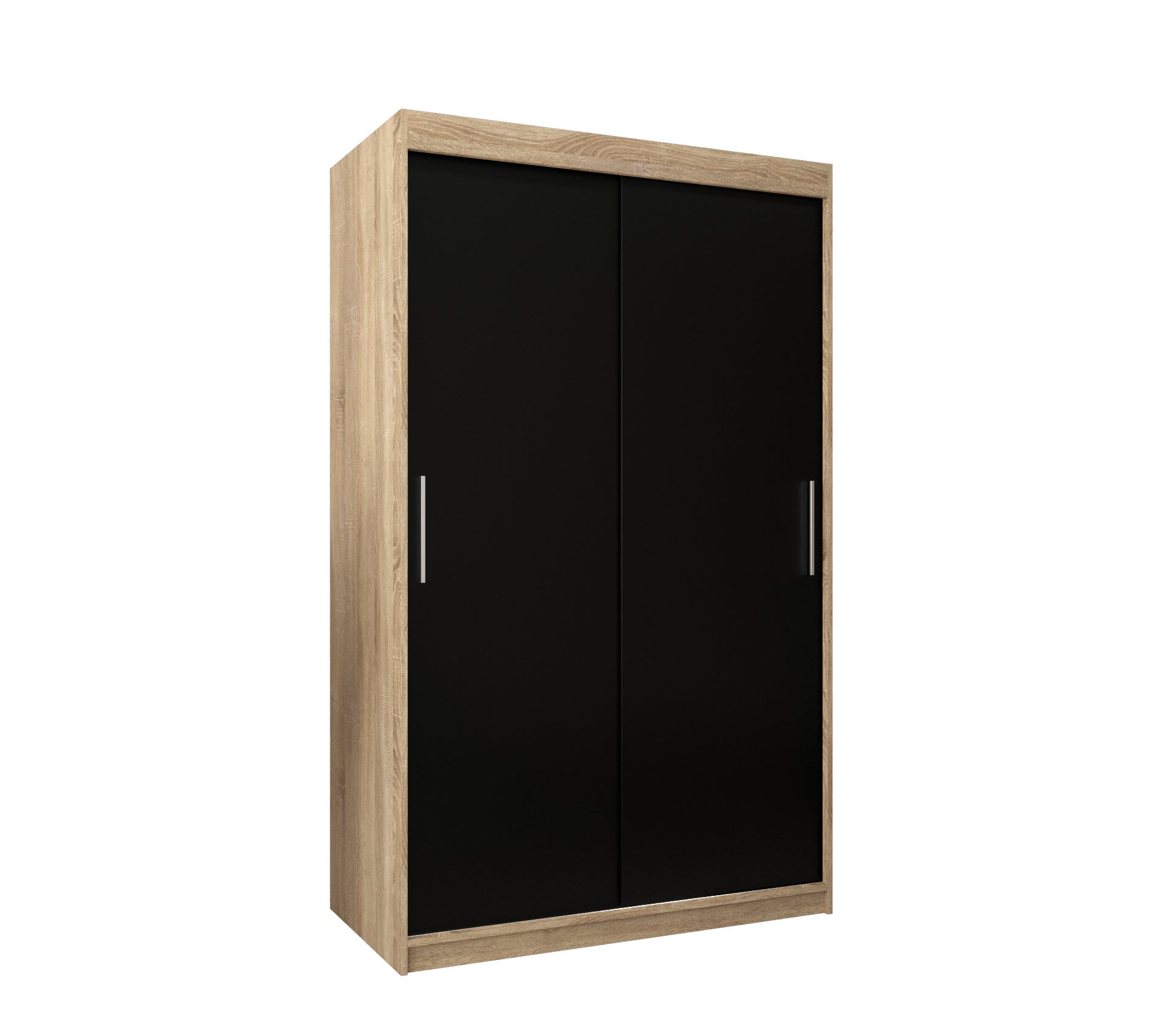 Szafa przesuwna garderoba TOKYO 120 x 62 x 200 cm Sonoma + Czarny - Abiks Meble