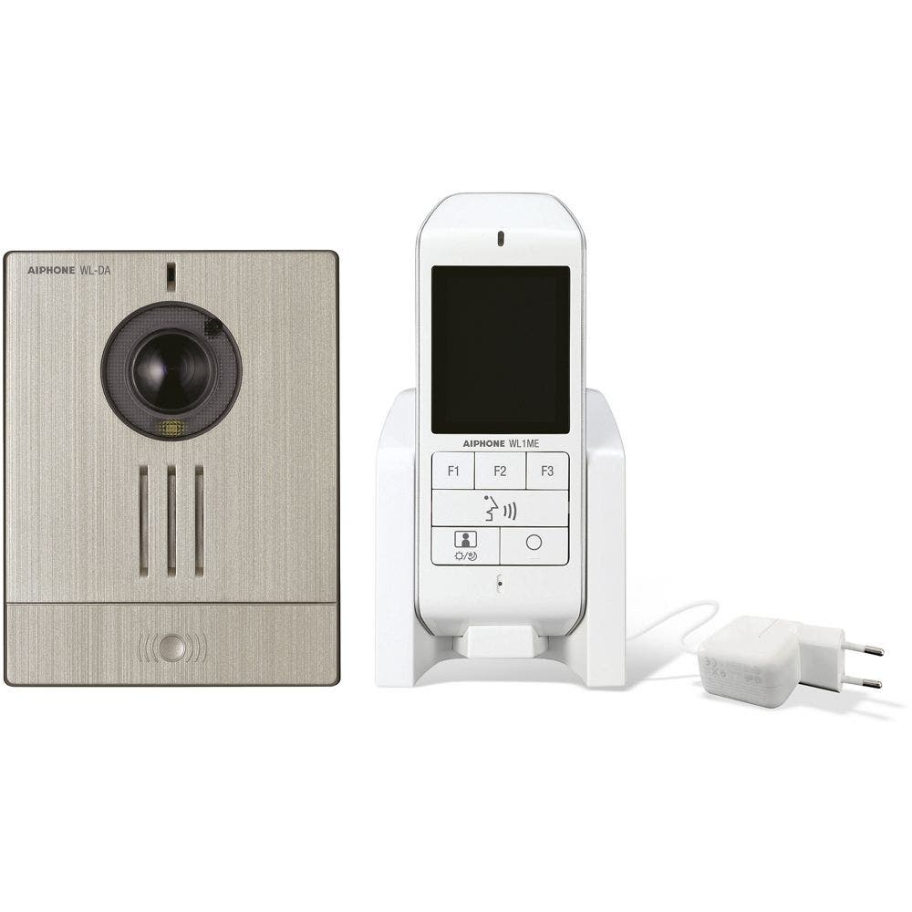 Zestaw wideodomofonowy Aiphone WL-11 bezprzewodowy monitor 2,4 cala kamera obracana