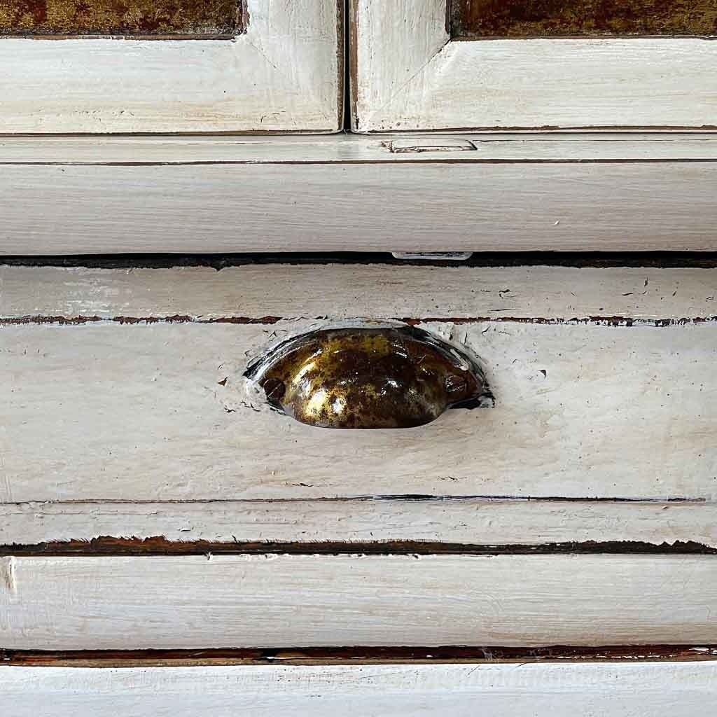 Armadio in legno bianco fatto a mano 96x42x175h cm - 5