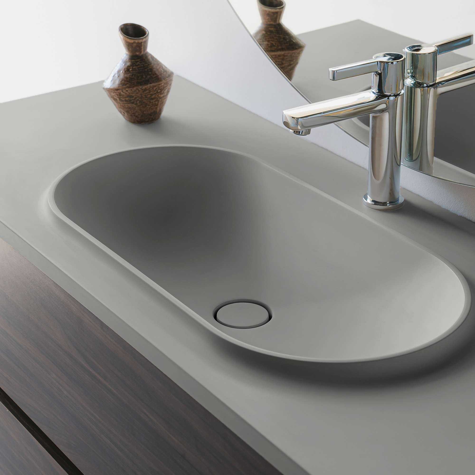 Plan vasque en pierre noire 140 cm, Cooke & Lewis Harmon