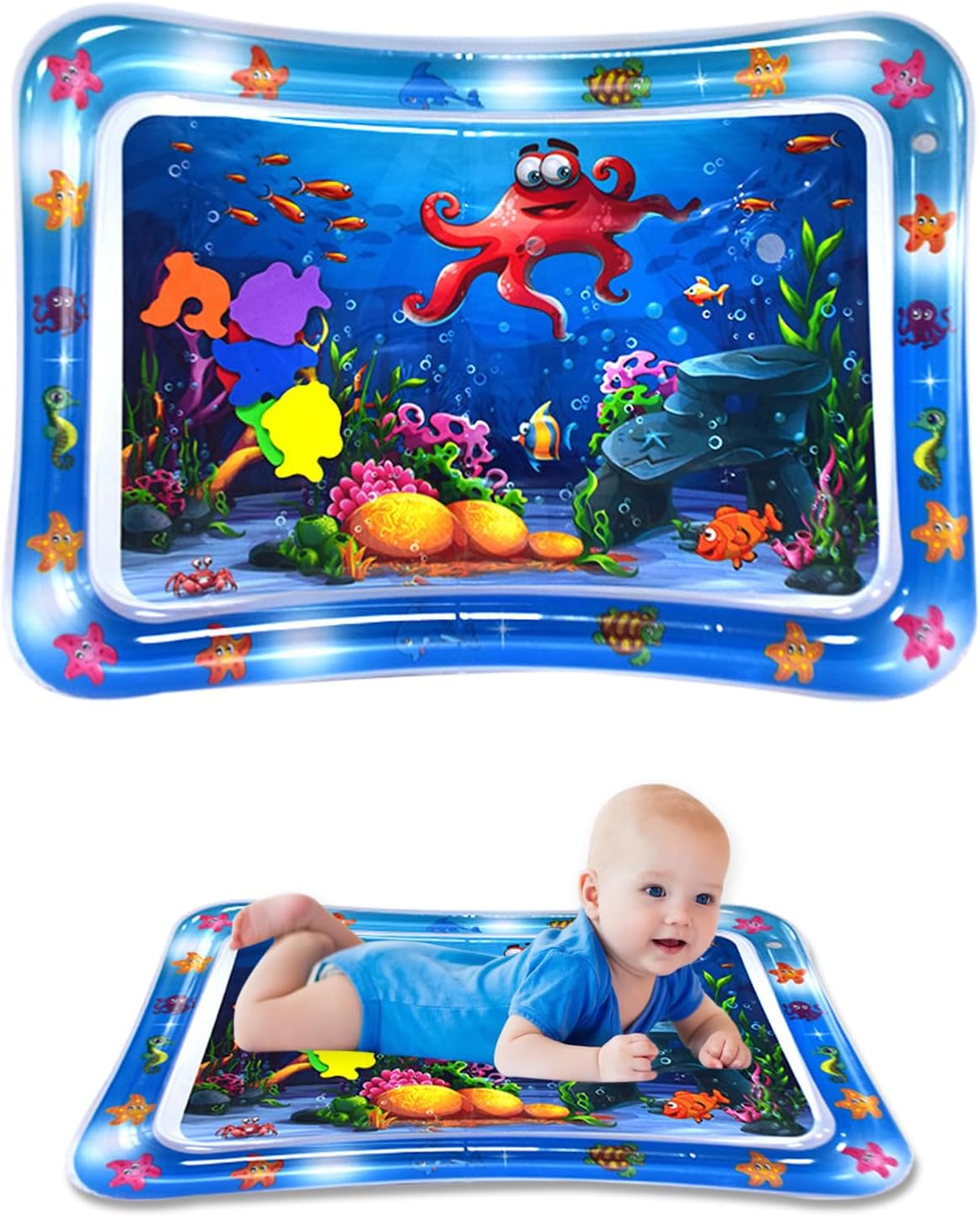 Tapis d'eau pour bébé de 3, et mois, 70 x 50 cm, sans BPA