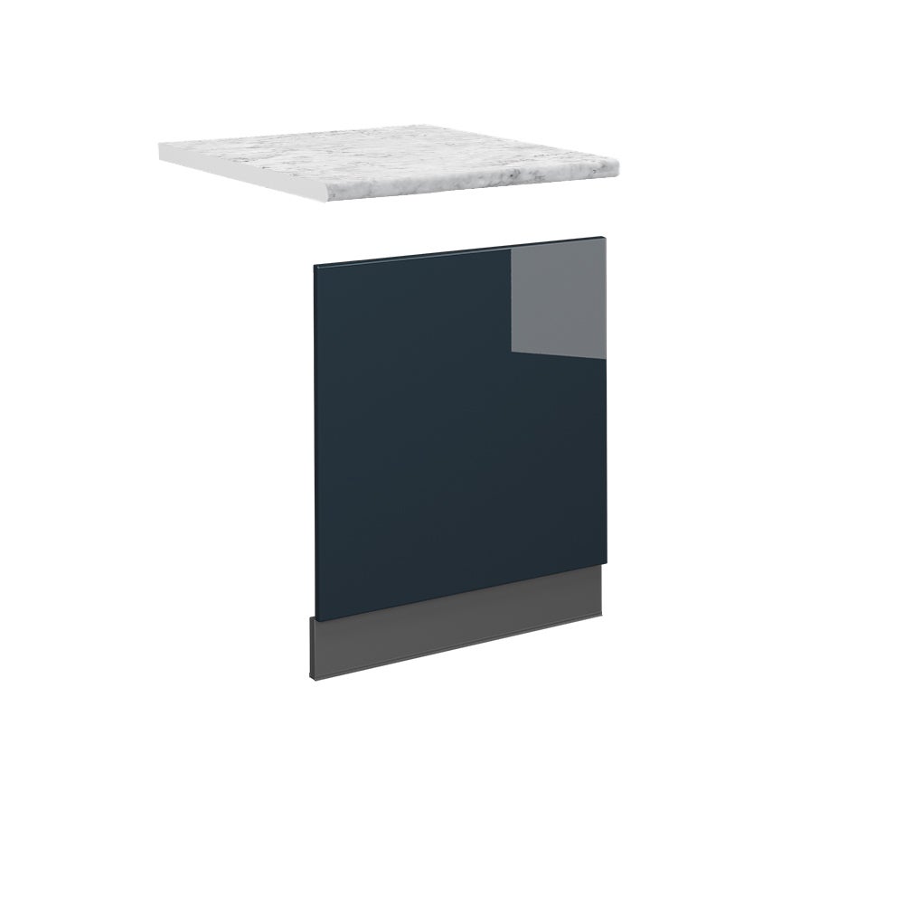 Vicco Panel przedni Fame-Line, Ciemnoniebieski wysoki połysk, 60 cm , BP Marmur