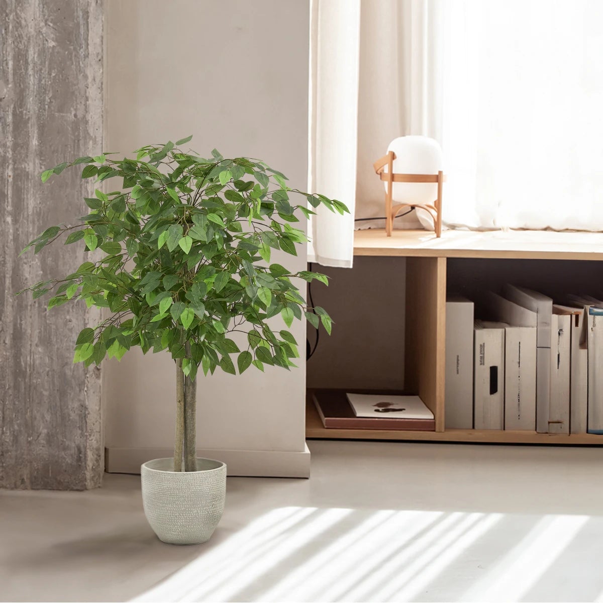 MAIA SHOP Ficus Artificiale 180 Cm, Pianta Finta Grande Da Interno