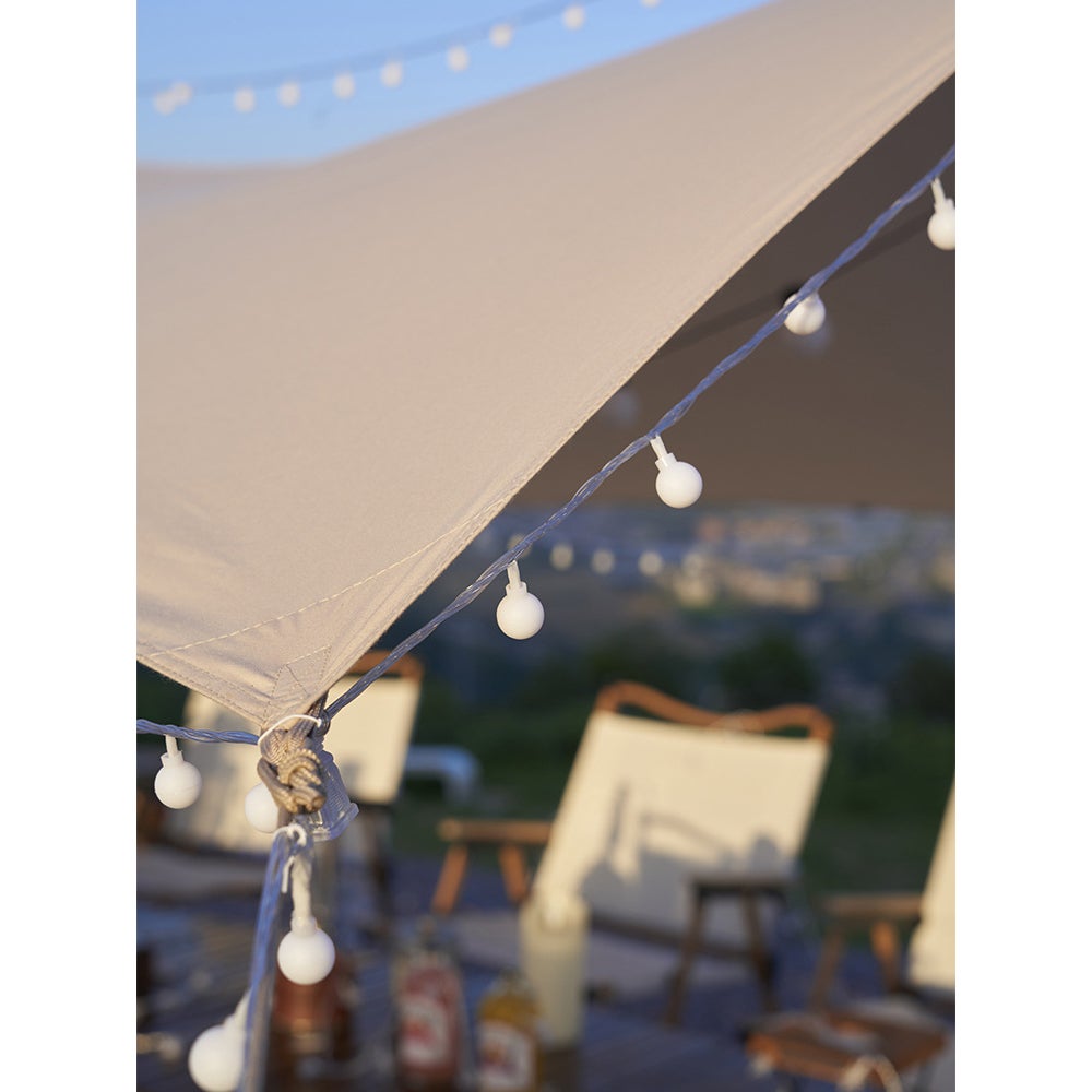Guirlande lumineuse à piles, 5 m, 50 LED, étanche, idéale pour Noël, une fête, une chambre, un jardin, un mariage ou un anniversaire. - 6