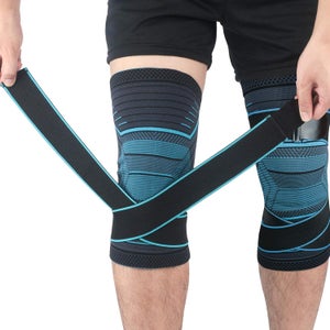 TUTORE DI COMPRESSIONE elastico extra lungo per ginocchio supporto