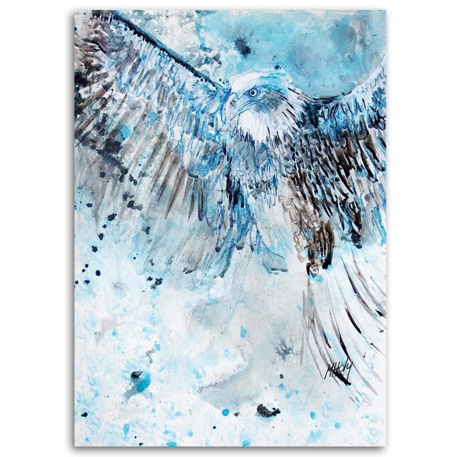 Tableau aigle volant - 50 x 70 cm - 2