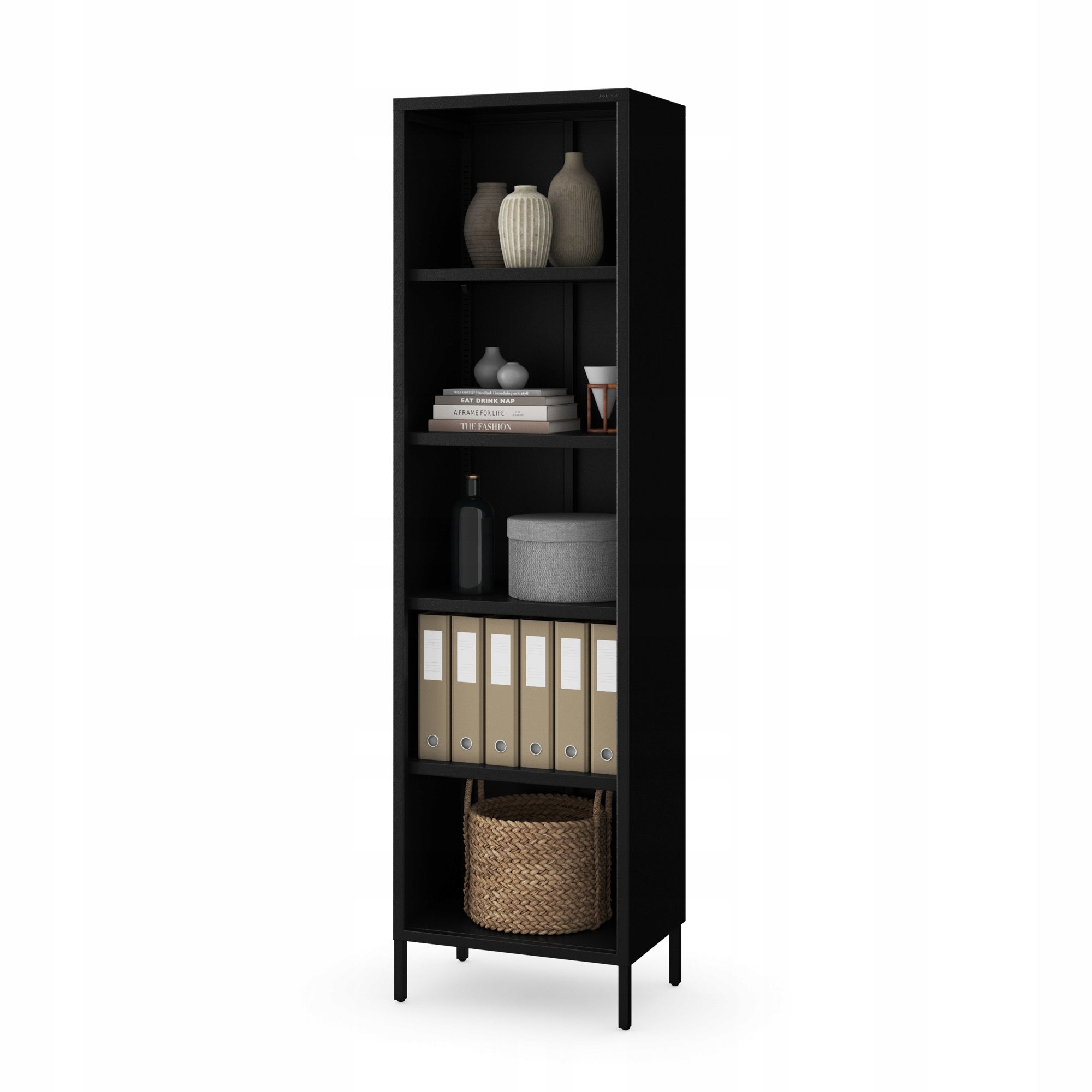 Étagère de bureau métallique WENDY, 1150 x 980 x 220 mm, blanche