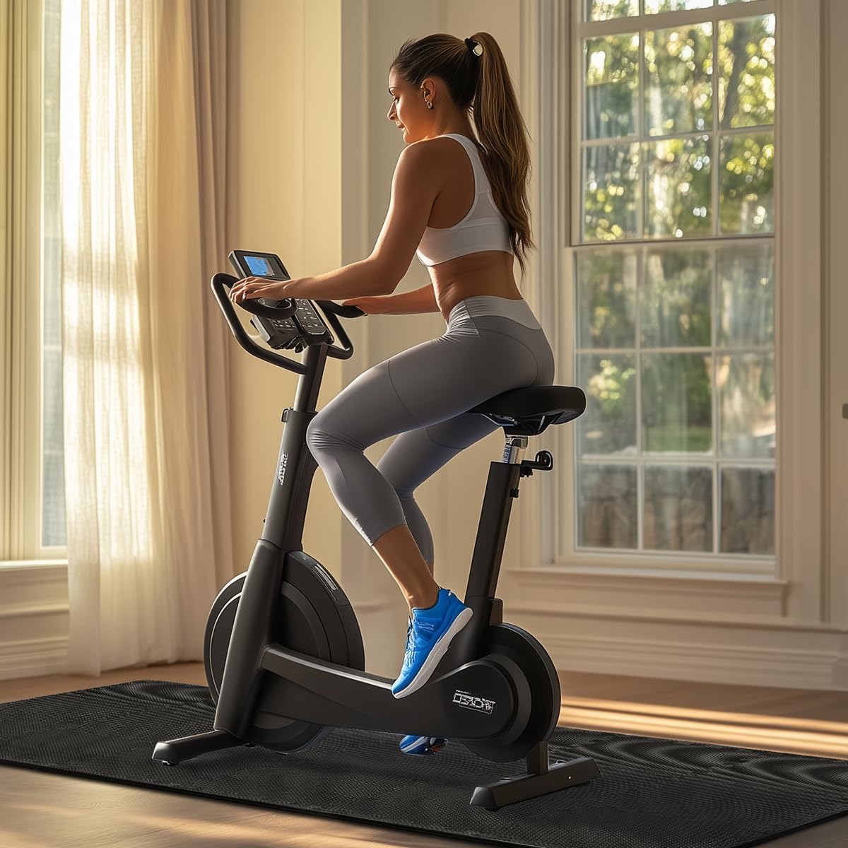 Tapis de puzzle 18 pièces pour sols, tapis de protection de sol en caoutchouc mousse pour machines de sport, tapis puzzle, 30 x 30 x 1 cm - 8