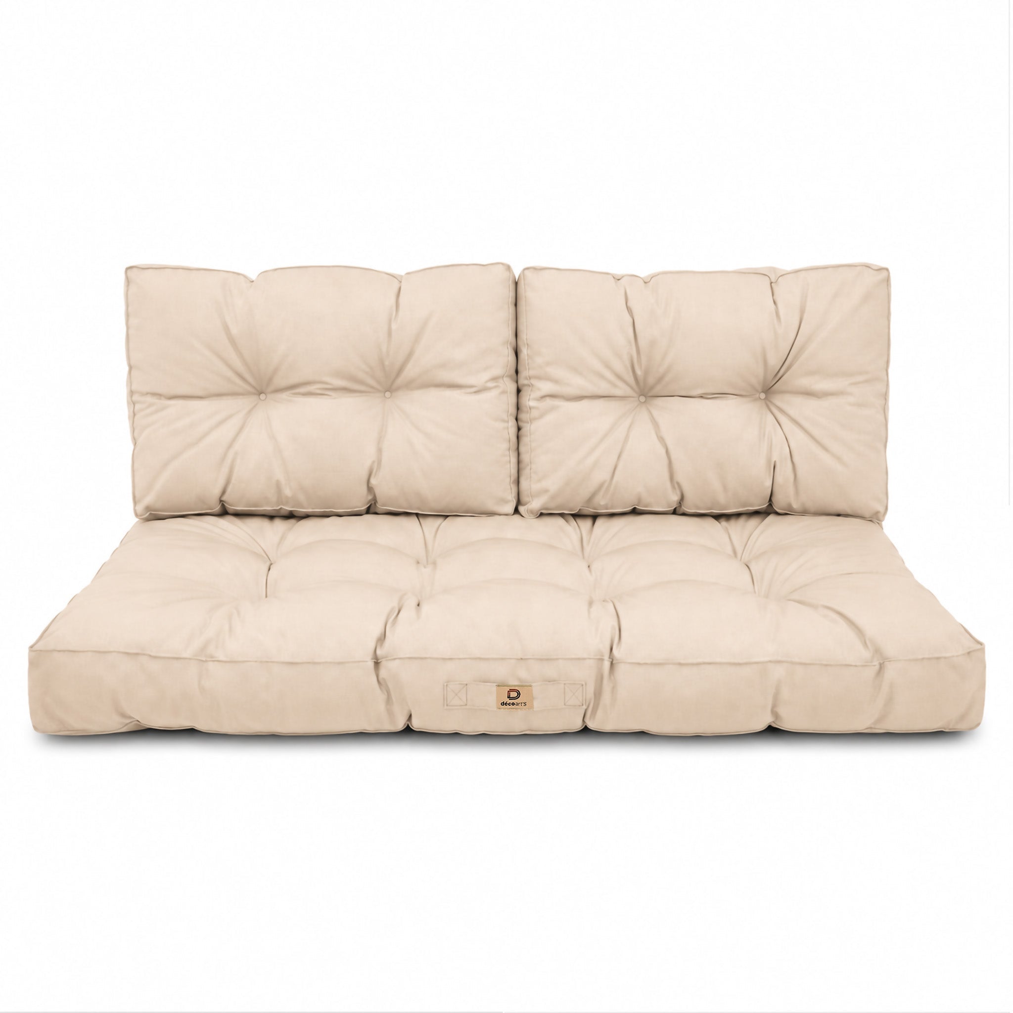 Coussins pour salon de jardin capitonné 100x50cm Beige - 7