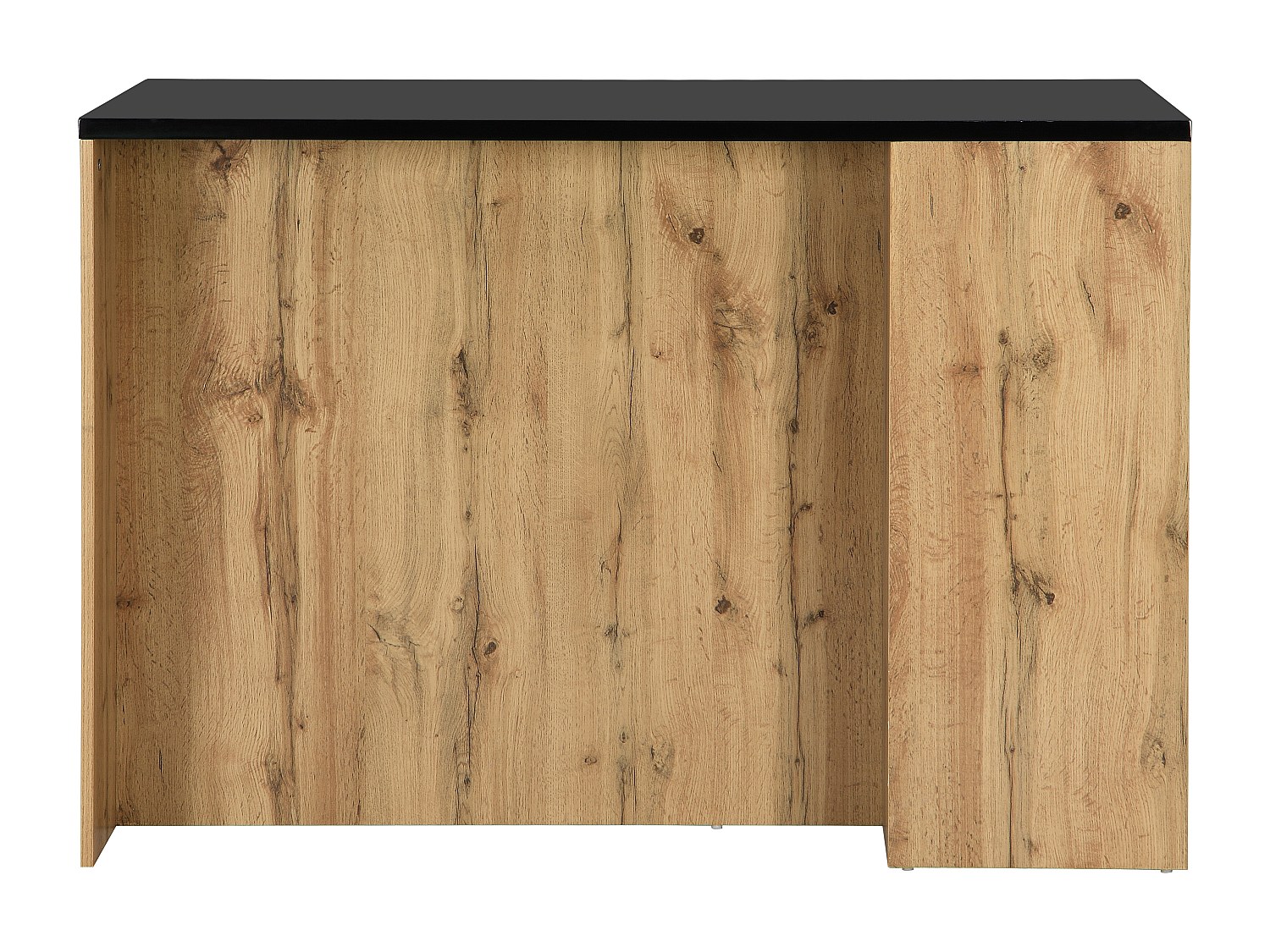 Ilot central de cuisine avec rangements - Noir et Naturel - MEILI - 7