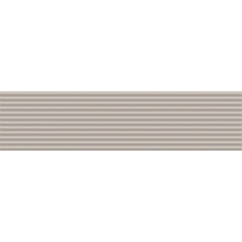 Matowa płytka z reliefem w kolorze greige Glenbrook 5x20 cm Stripes Rustic Greige