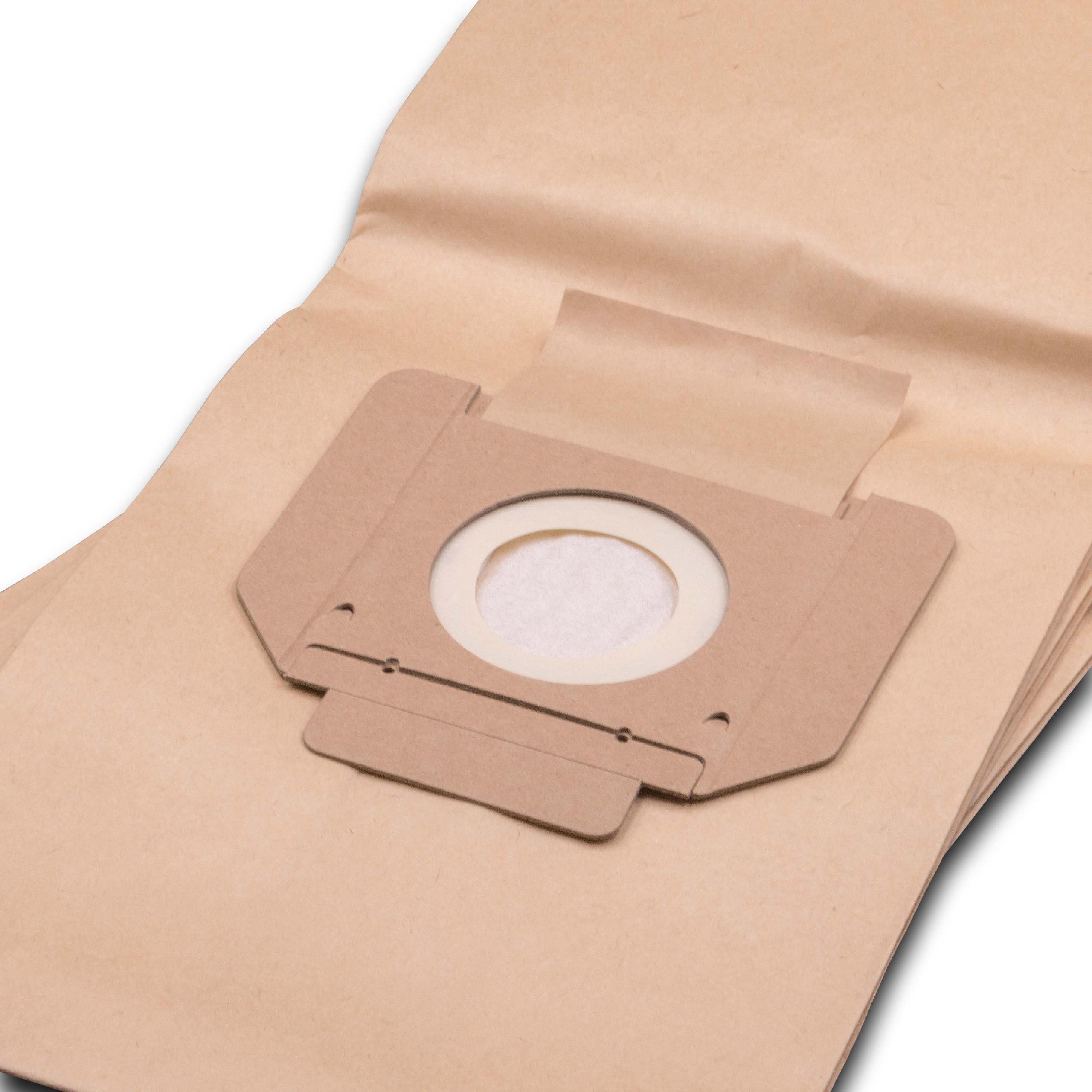 vhbw 5x Sacs compatible avec WAP / Alto SQ 550-21, SQ 550-2M, SQ 550-31, SQ 550-3M, SQ 650-11, SQ 650-1M aspirateur - papier, 84cm x 20cm marron - 4