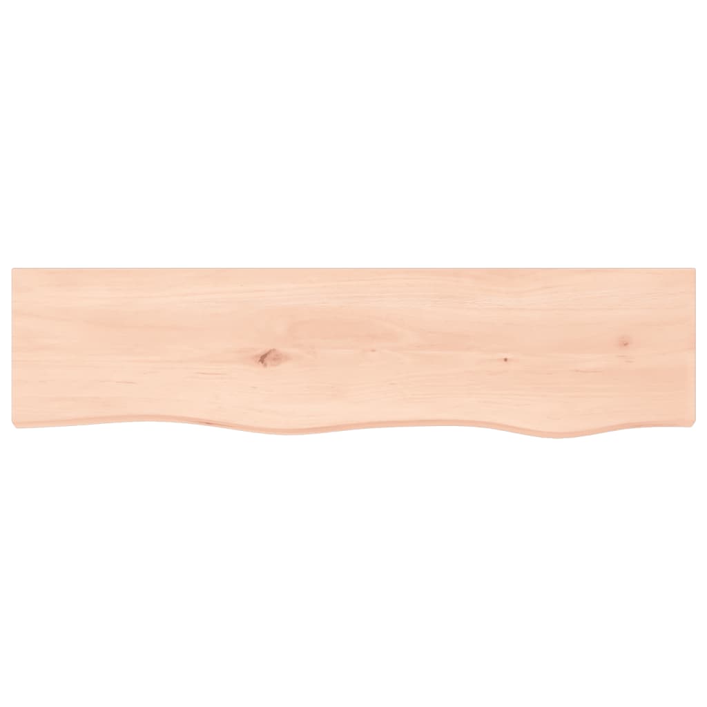 Étagère murale 80x20x4 cm bois de chêne massif non traité- COMFORTXL - 3