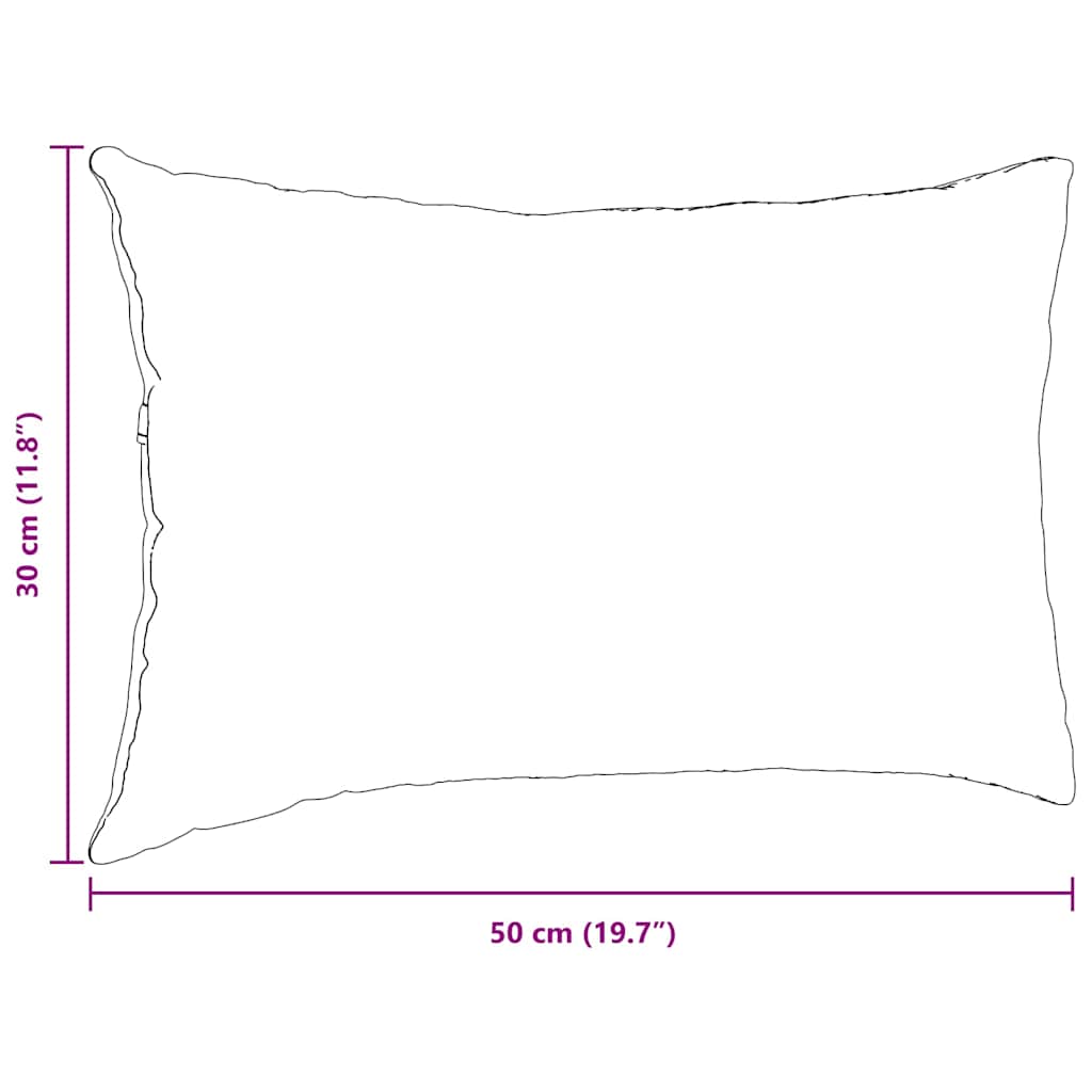 vidaXL Coussins de canapé 2 pcs Crème 50 x 30 cm - 9