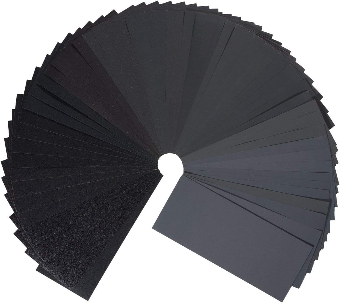 Papier De Verre Assortiment Grains - 80 à 3000, 32 Feuilles 23x9.3 Cm, Eau/sec (THXFUNAREA)