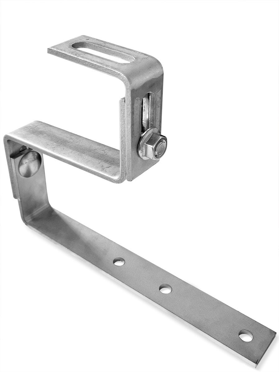 Support inox double réglable pour toiture avec tuile, longueur 380 mm ...