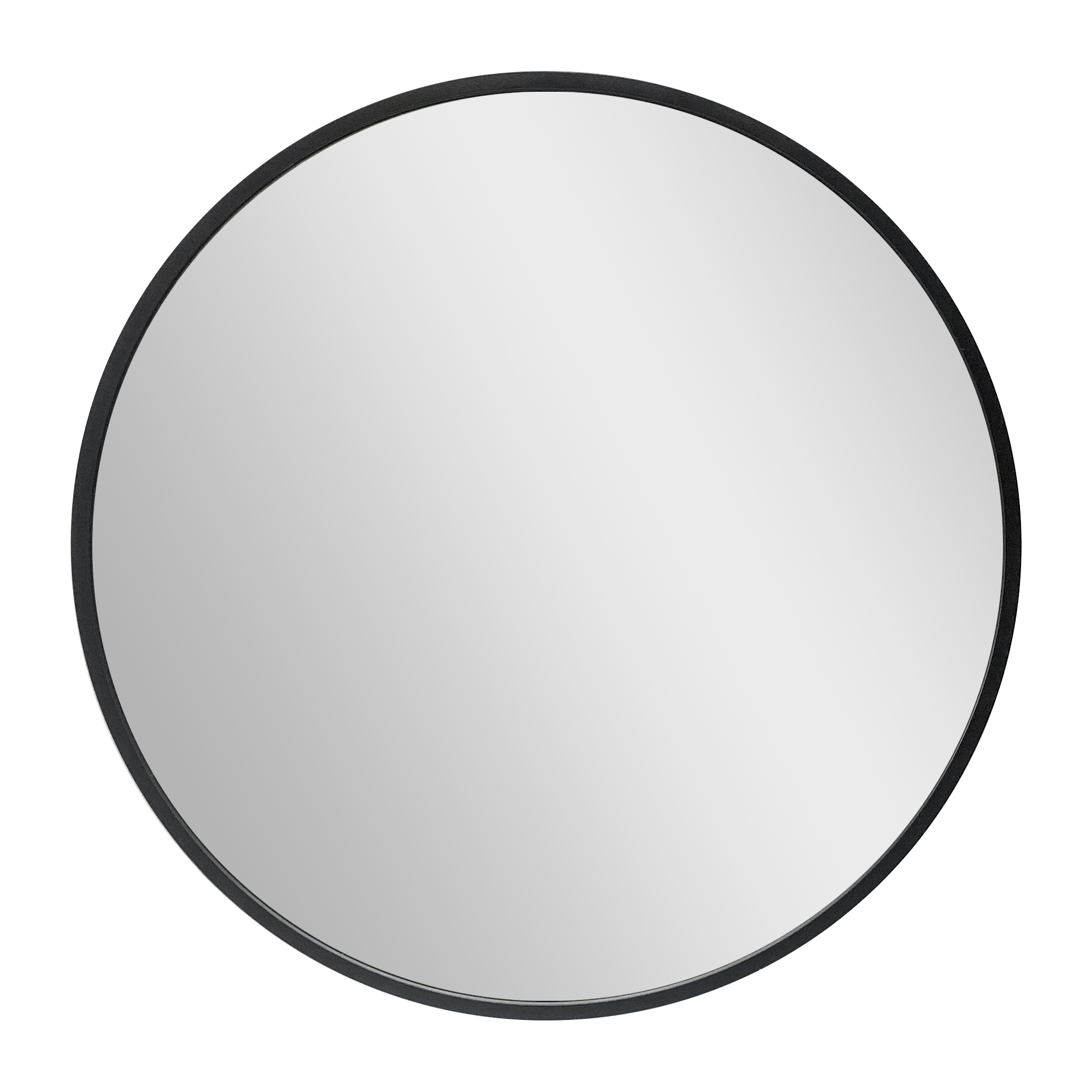 Miroir mural Modugno rond diamètre 60 cm noir [en.casa] - 3