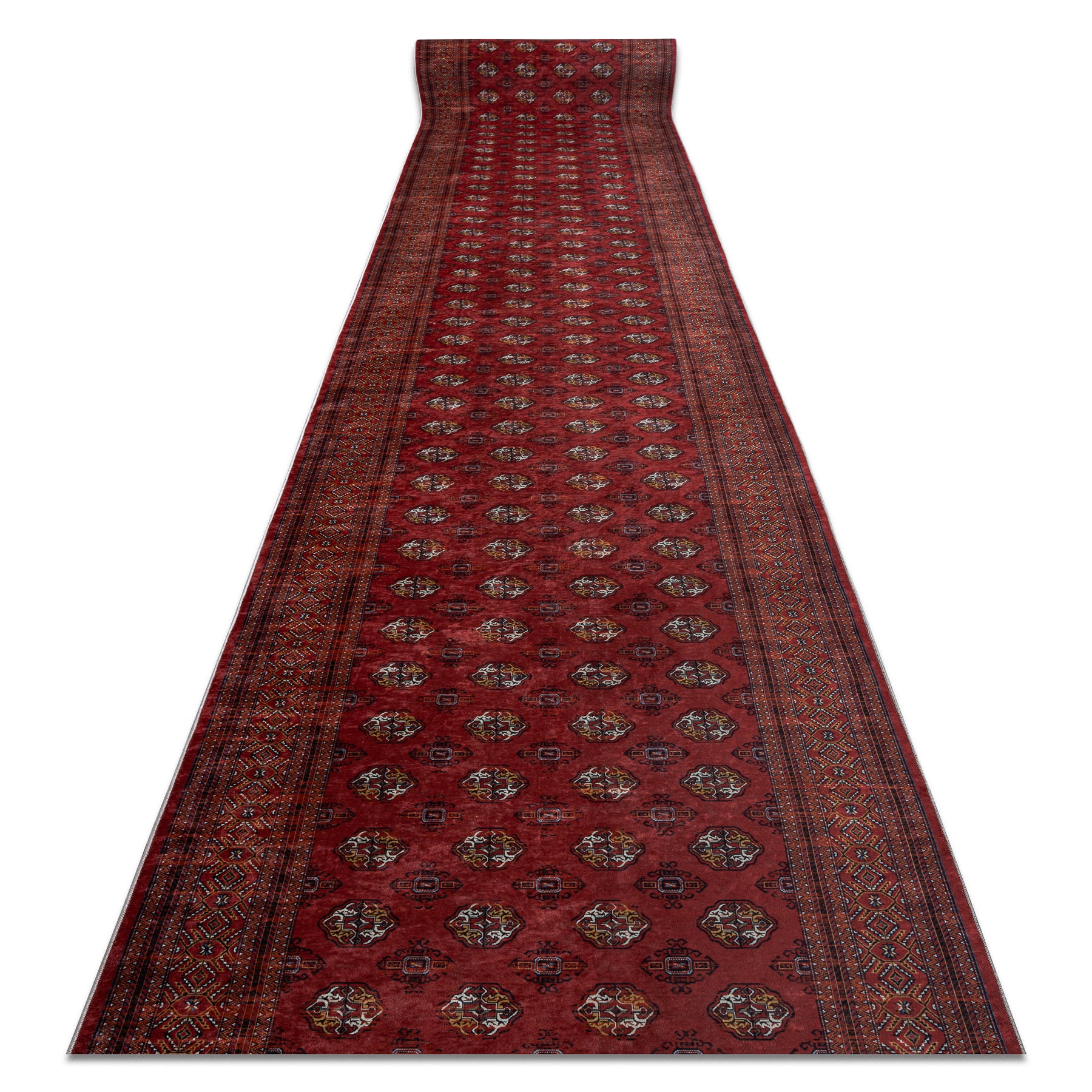 CHODNIK podgumowany DO PRANIA LOTUS BUCHARA 30250 Klasyczny czerwony 100cm 100x320 cm