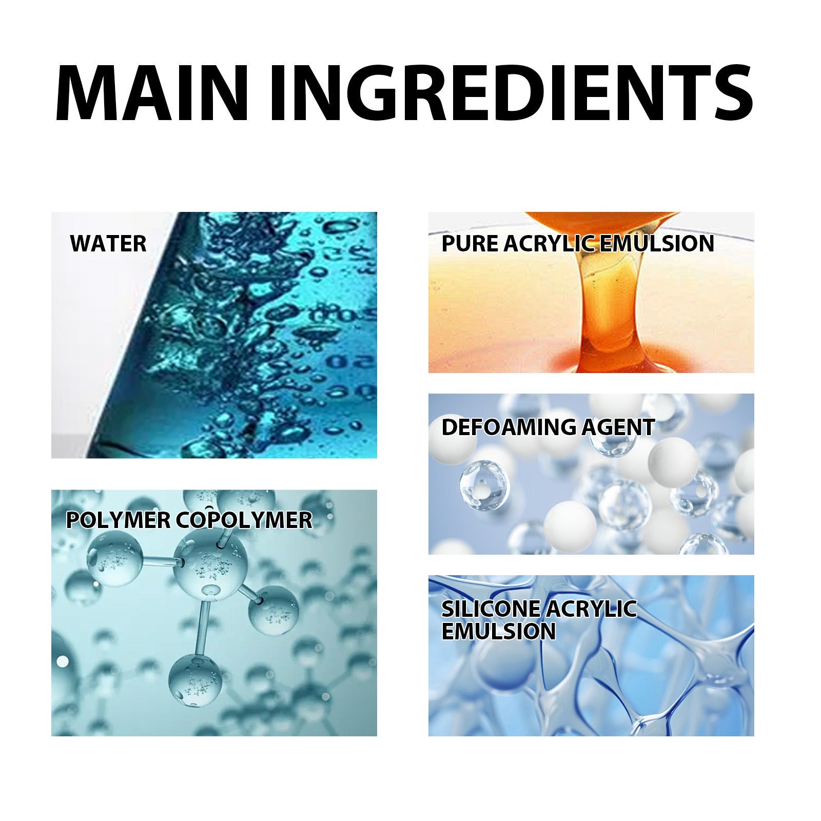 Agent anti-fuite imperméable, scellant d'isolation imperméable invisible, adhésif de réparation transparent, scellant de liaison super fort (100 g) - 5