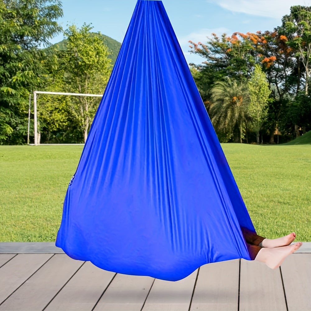 Balançoire sensorielle, balançoire thérapeutique pour enfants et adultes, hamac pour enfants autistes, bleu ciel, 1 x 2,8 m - 3