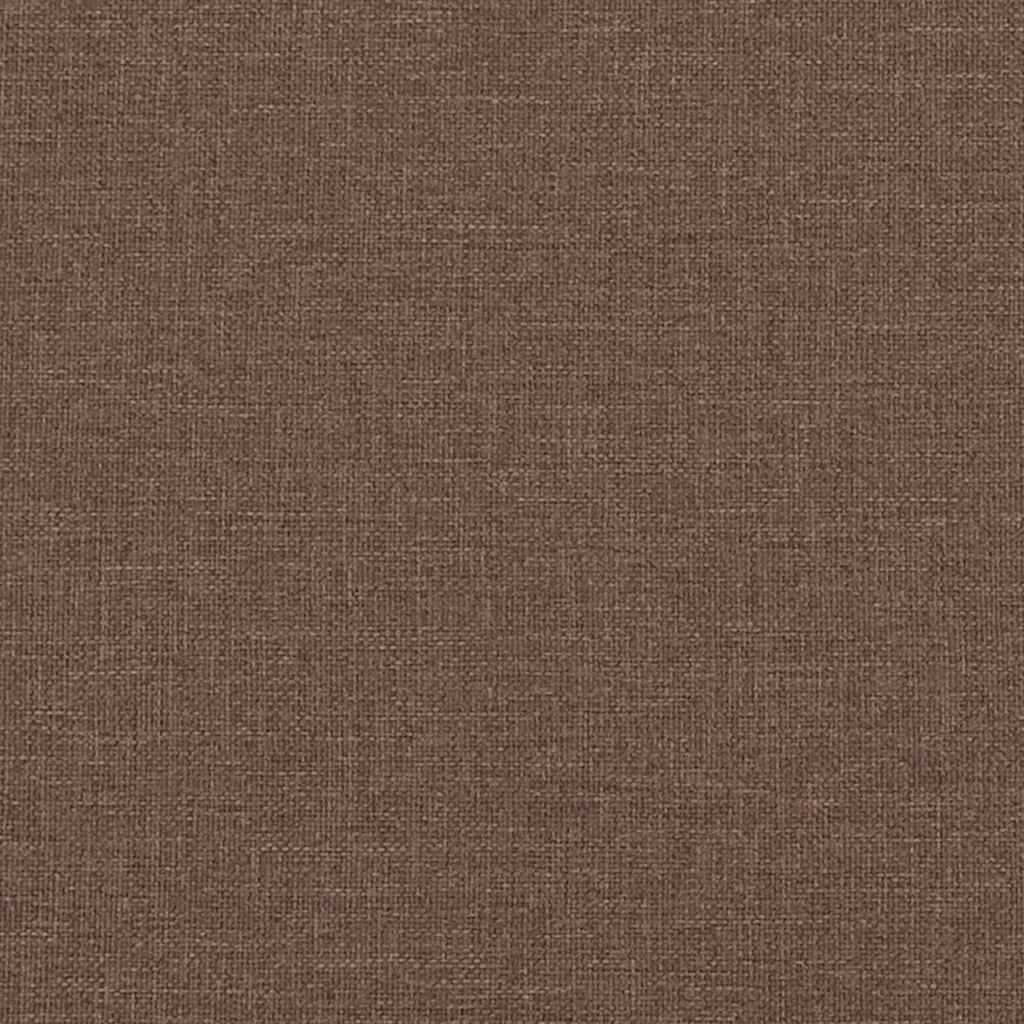 Sofa 3 places avec coussin Marron tissu vidaXL - 6