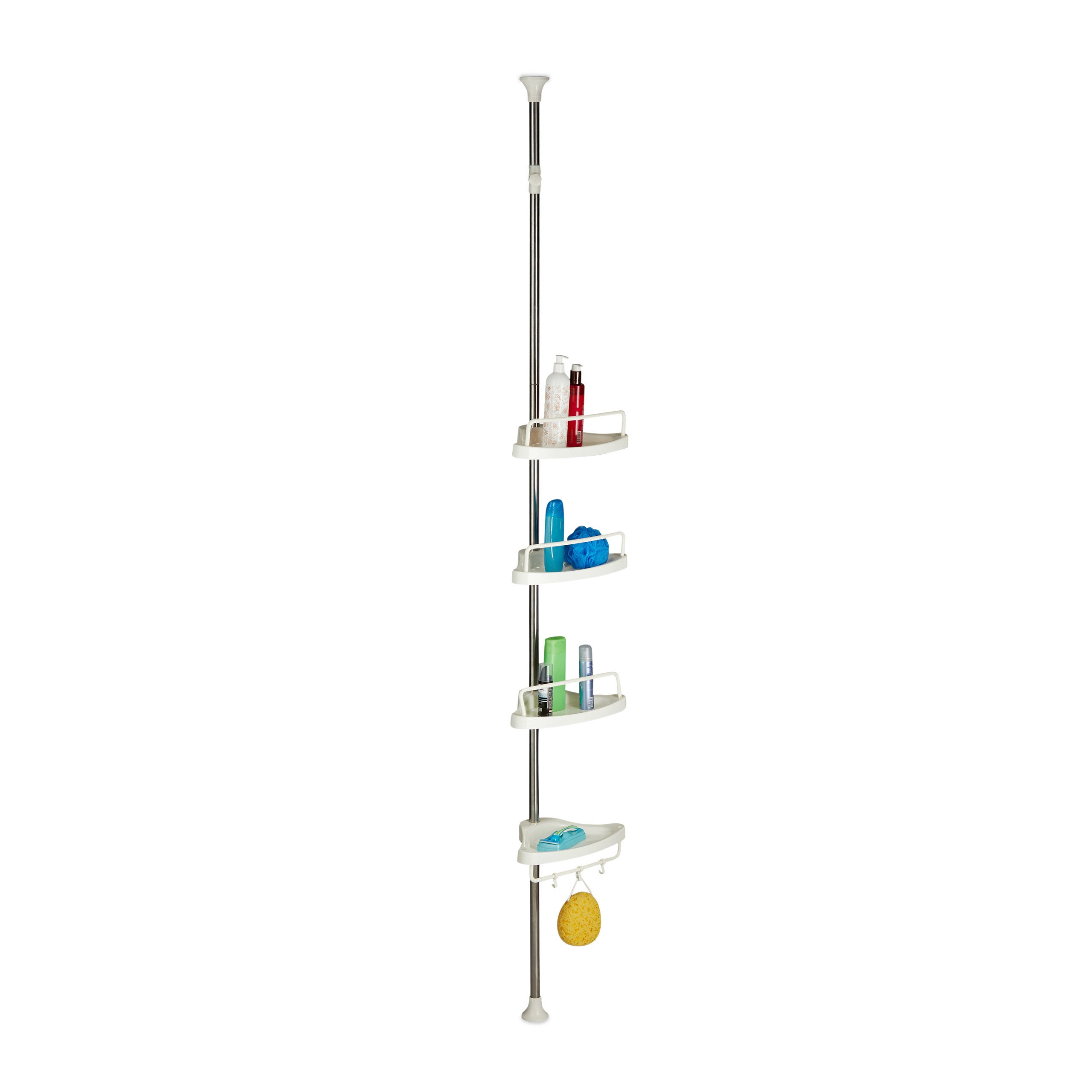 Étagère Douche 40Cm, Etagere Salle De Bain Avec Support Serviette