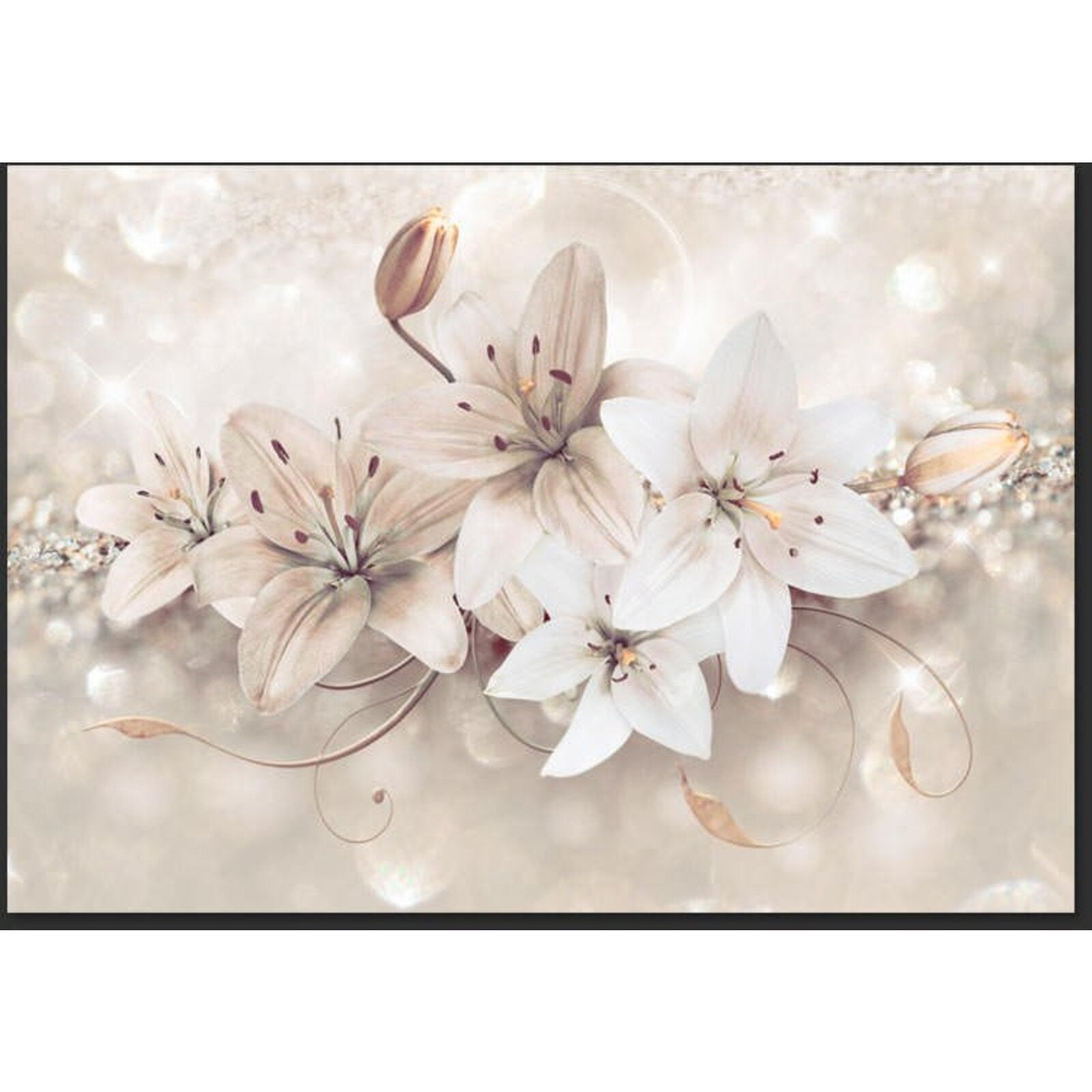 Papier peint lys de diamant - 150 x 105 cm - 2