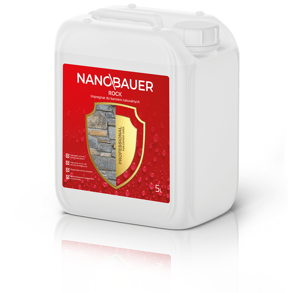 Impregnat do kamienia naturalnego wapienia piaskowca NANOBAUER 5L / 35m²