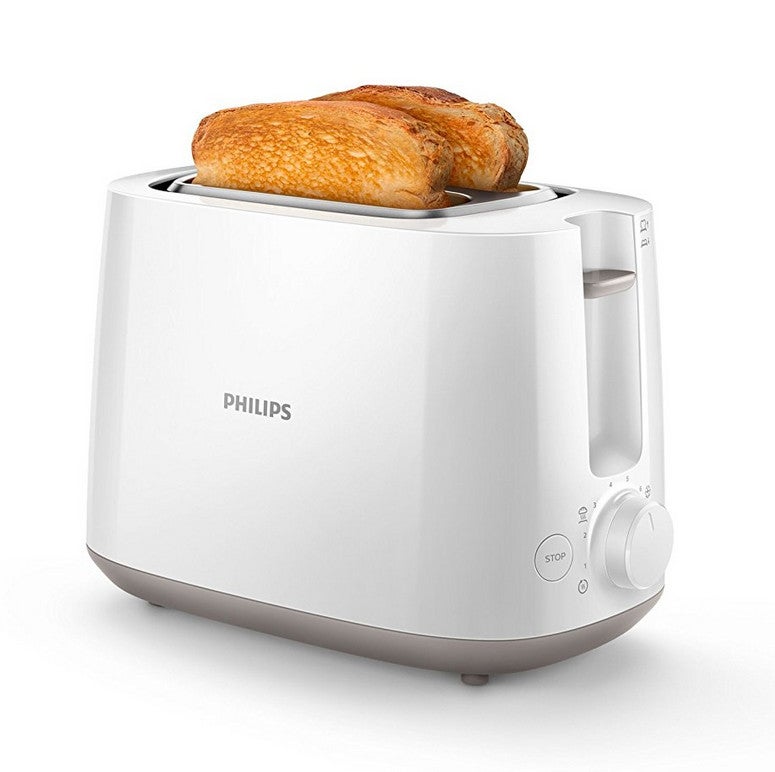 Grille-pain PHILIPS HD2581/00 Toaster blanc Daily, 2 fentes, 830W - 8