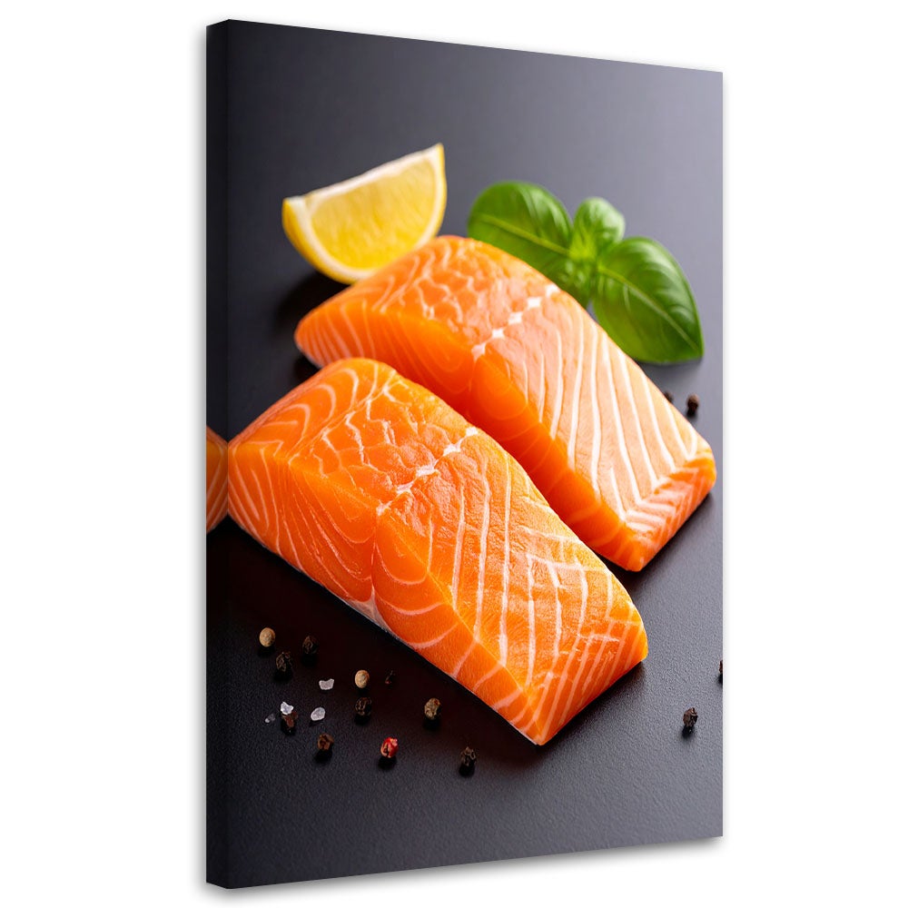Obraz do kuchni restauracji baru, Łosoś ryba 70x100