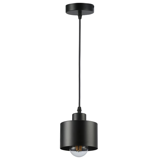 Lampa wisząca Elza E27 100 cm IP20 do jadalni salonu czarna MasterLED