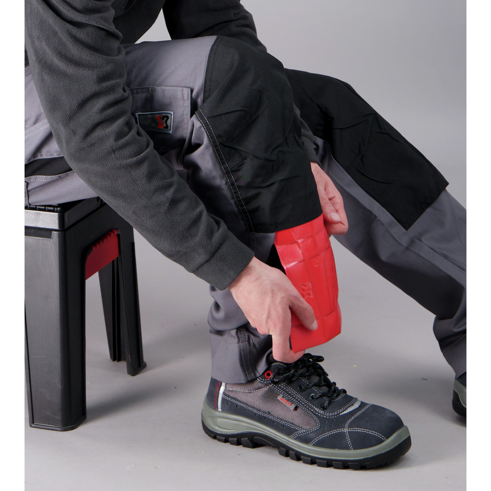 Genouillères de protection noires et rouges Würth MODYF - 5